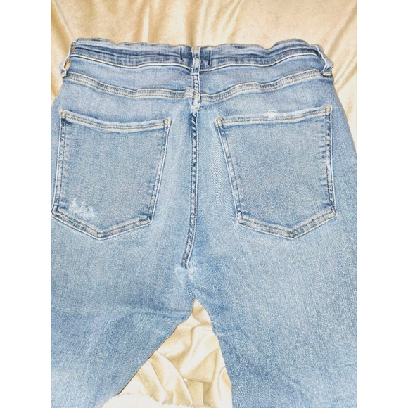 AGOLDE premium sophie skinny high waist Size 31 Blue Denim distressed jeans - Picture 6 of 9